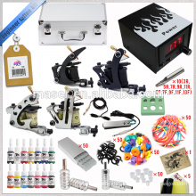 ADShi Body Art Tattoo Kit mit 4 Tattoo Maschinengewehr, Netzteil, 50 Tattoo Nadeln, Tinte